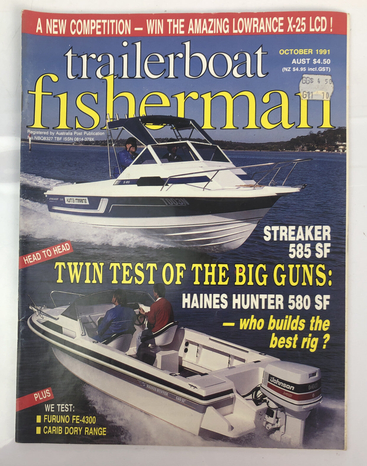 Trailer Boat Fisherman Magazine October 1991 In Good Condition