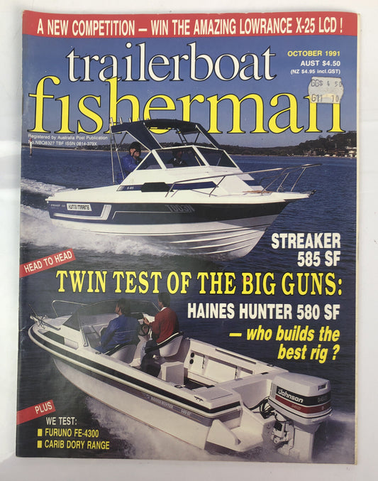 Trailer Boat Fisherman Magazine October 1991 In Good Condition