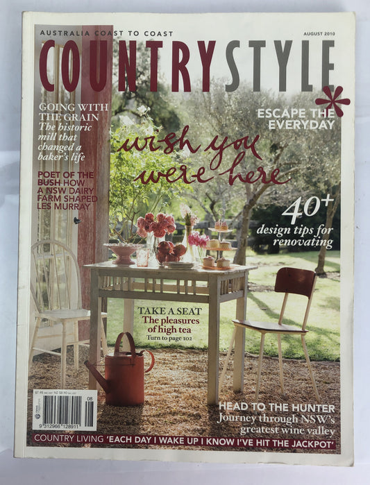 Australia Coast To Coast Country Style August 2010 Magazine Good Condition
