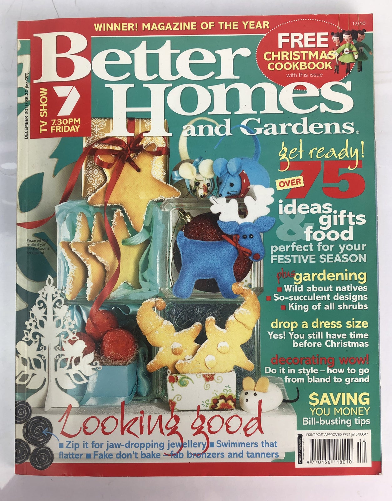 Better Homes And Gardens December 2010 Magazine In Good Condition