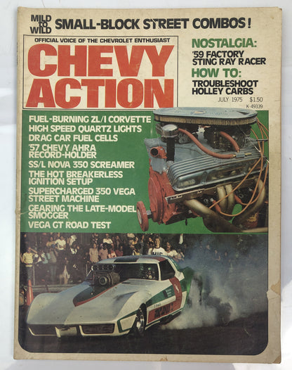 Chevy Action July 1975 Vintage Magazine In OK Condition