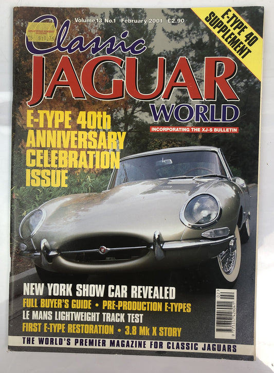 Classic Jaguar World Vol.13 No.1 February 2001 Magazine In Good Condition