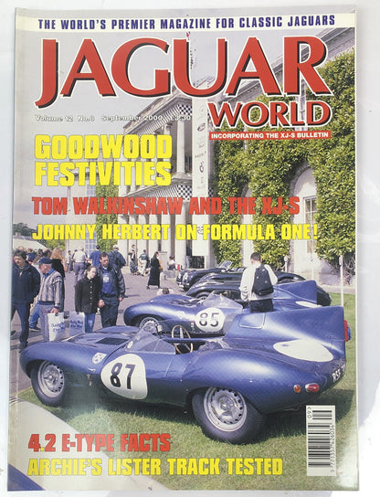 Jaguar World Vol.12 No.8 September 2000 Vintage Magazine In Good Condition