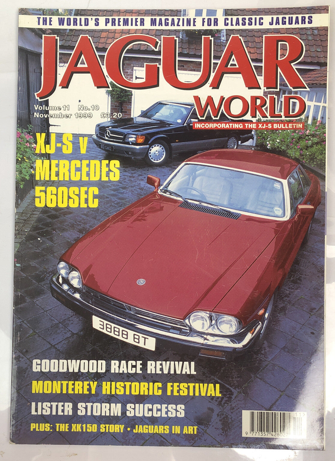 Jaguar World Vol.11 No.10 November 1999 Vintage Magazine In Good Condition