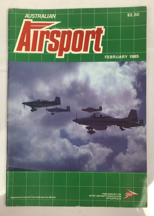 Australian Air Sport February 1985 Magazine In Good Condition