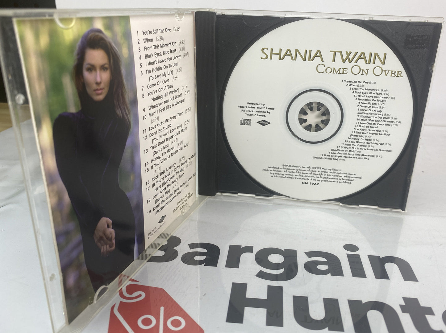 Shania Twain Comer On Over Music CD In Good Condition