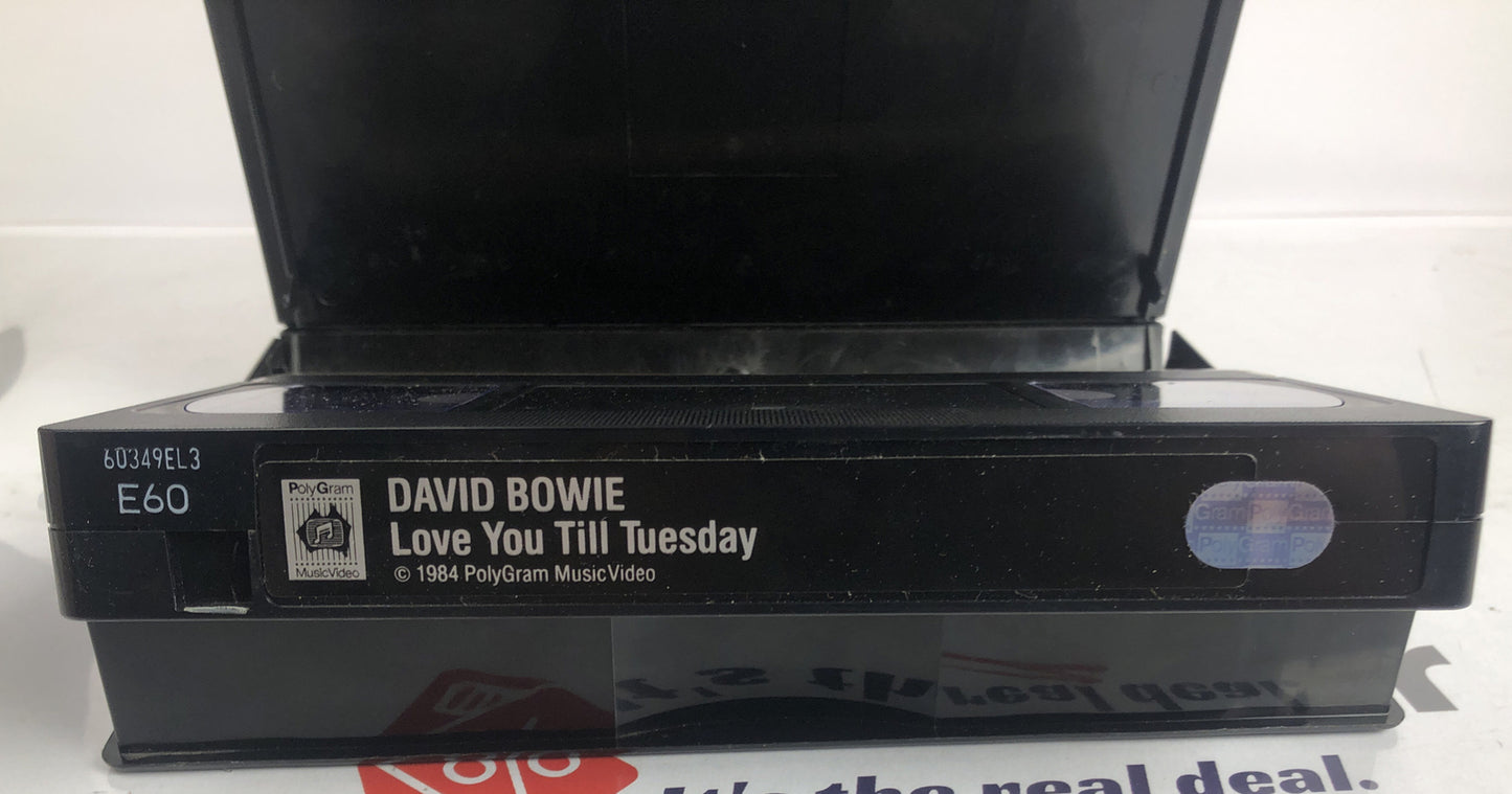 David Bowie Love You Till Tuesday VHS Tape In Good Condition