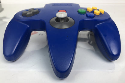 2403 Genuine Nintendo N64 Blue Controller In Good Condition