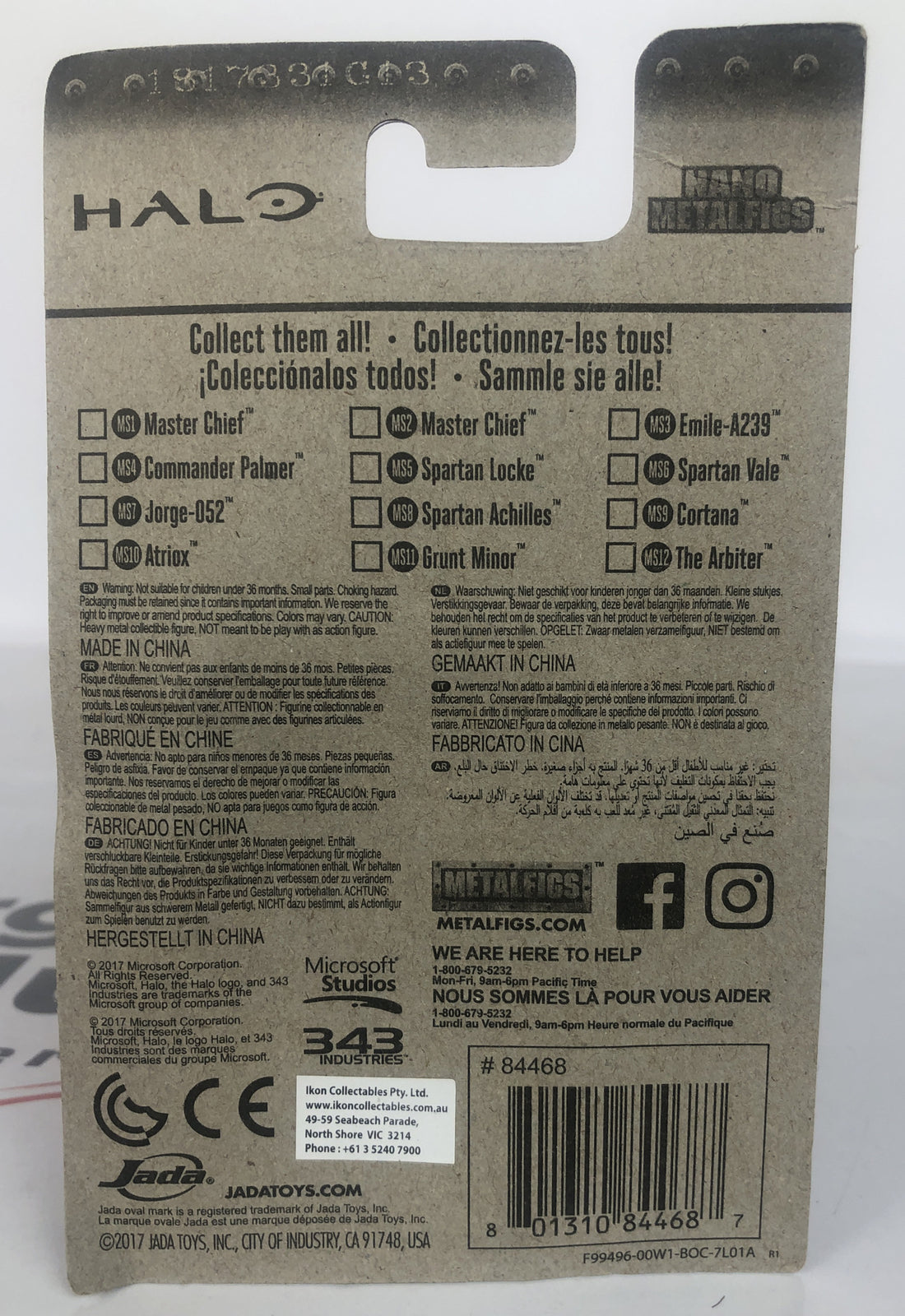 Halo Nano Metalfigs Spartan Achilles Die Cast FigureIn Good Condition