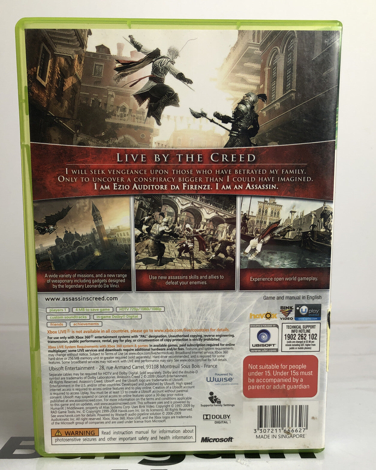 3234 Assassin's Creed II Xbox 360 Complete In Good Condition