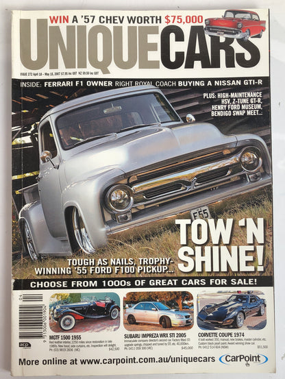 Unique Cars Issue 272 2007 Vintage Magazine In Good Condition