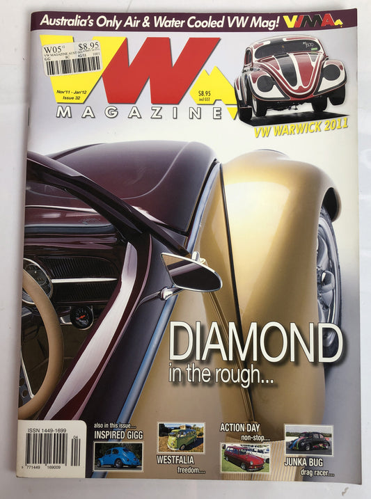 VW Magazine Issue 32 Nov 2011 - Jan 2012 Vintage In Good Condition