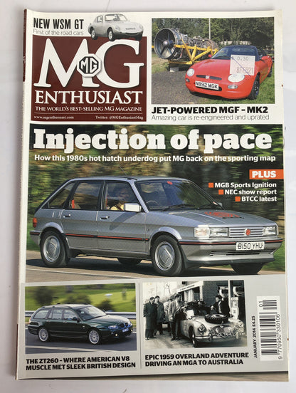 MG Enthusiast January 2014 Magazine Vintage In Good Condition