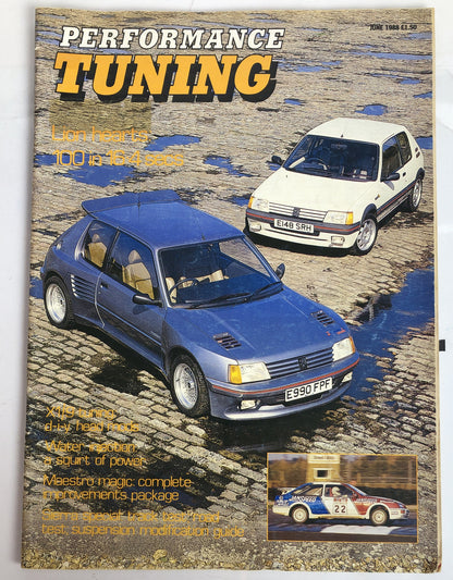Performance Tuning June 1988 Magazine Vintage In OK Condition