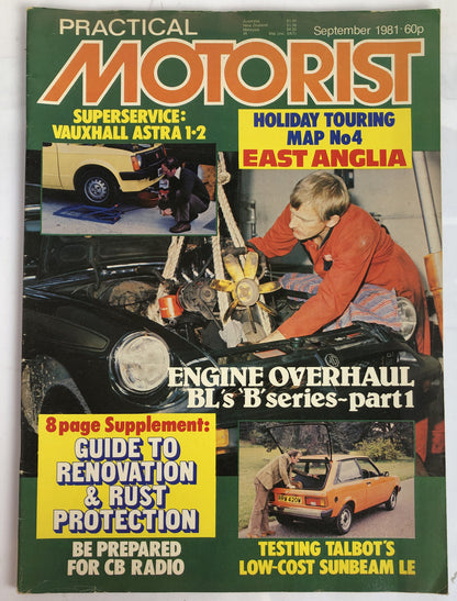 Practical Motorist Magazine September 1981 Vintage In Good Condition