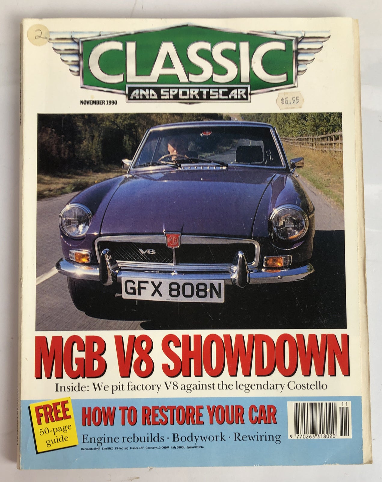 Classic & Sports Car November 1990 Magazine Vintage In Good Condition