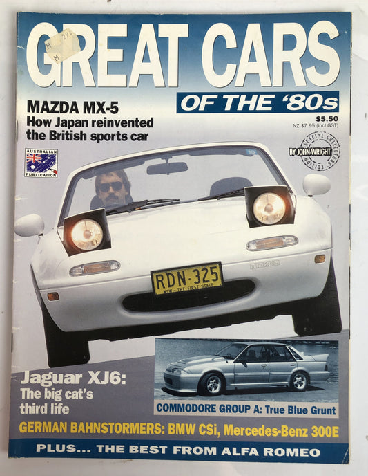 Great Cars Of The 80's Magazine Vintage In Good Condition
