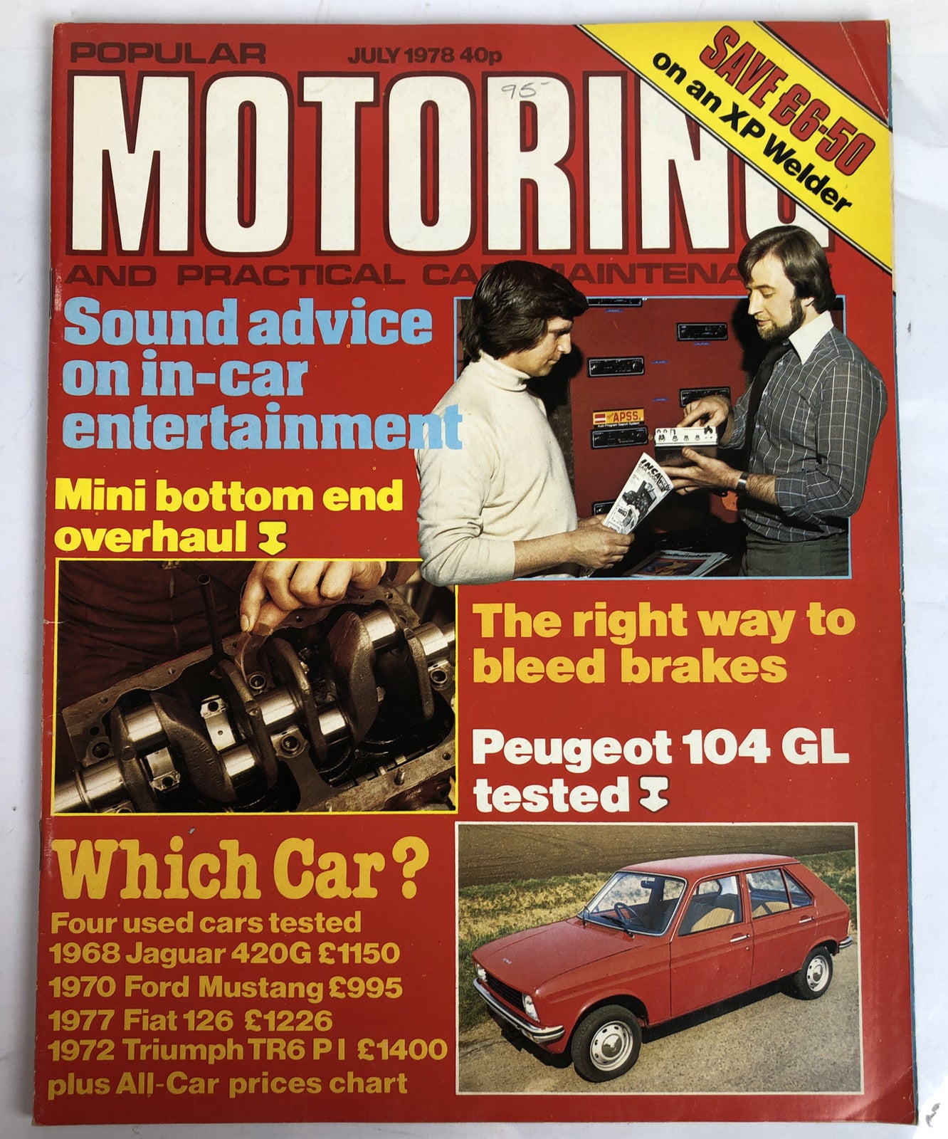 Popular Motoring July 1978 Magazine Vintage In Good Condition