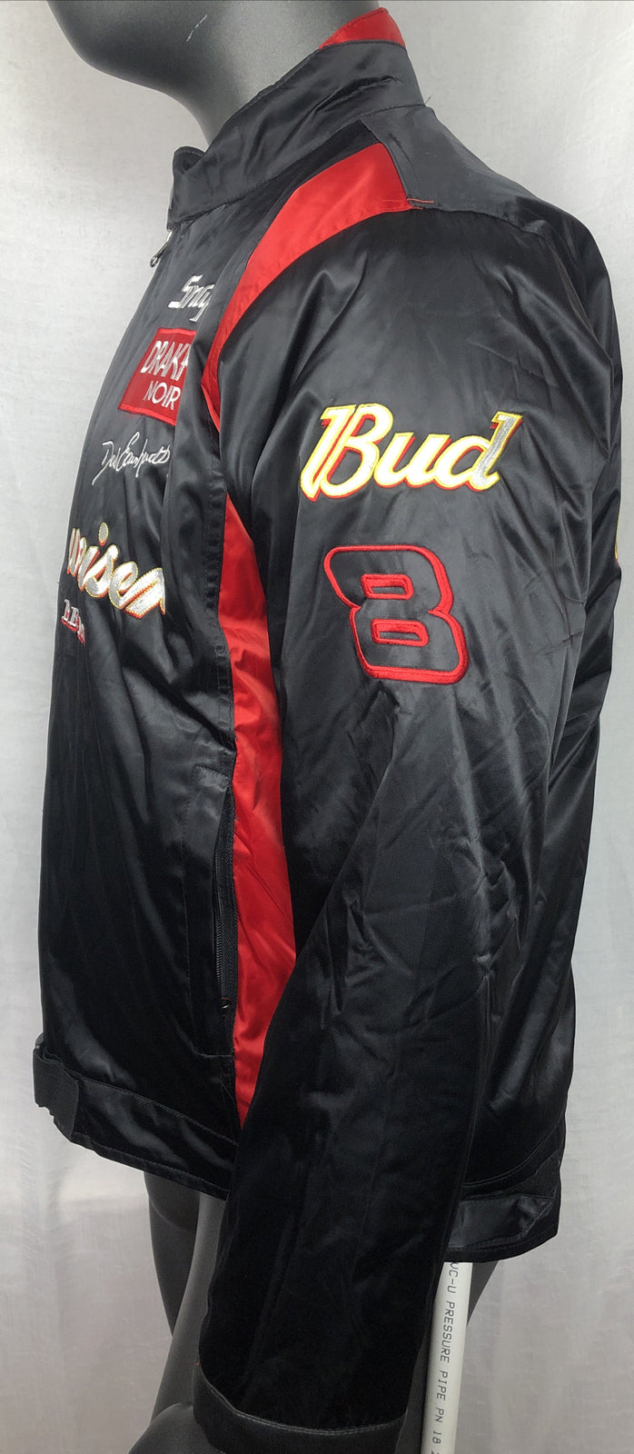 DALE EARNHARDT JR. AUTHENTIC BUDWEISER RACING JACKET SIZE L F32
