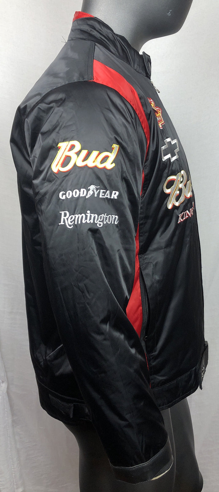 DALE EARNHARDT JR. AUTHENTIC BUDWEISER RACING JACKET SIZE L F32