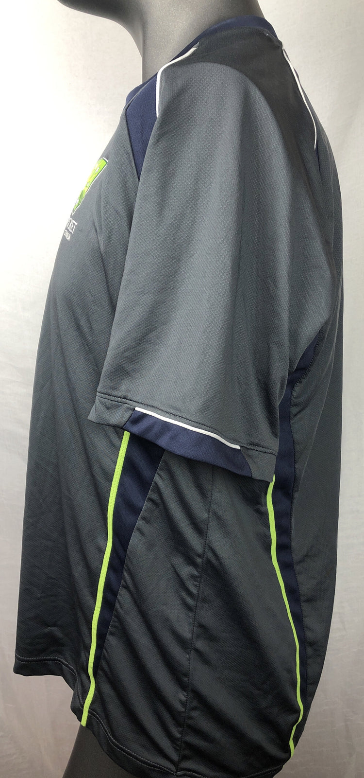 Cricket Australia Short Sleeve Grey Men's Shirt Size XL In Good Condition F129