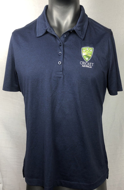 Cricket Australia Short Sleeve Blue Women's Shirt Size 16 In Good Condition F43