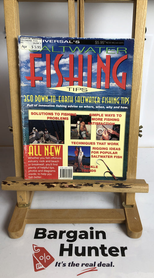Australia's Saltwater Fishing Tips Magazine Vintage In OK Condition