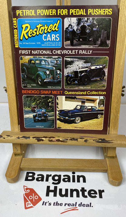 Restored Cars No 30 Sep - Oct 1978 Vintage Magazine In Good Condition