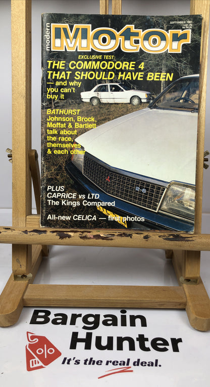 Modern Motor September 1981 Vintage Magazine In OK Condition
