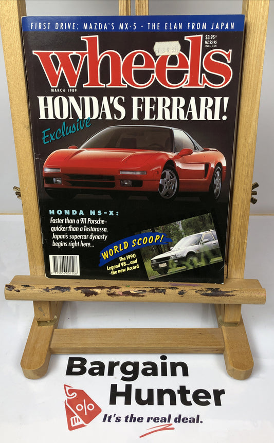 Wheels March 1989 Vintage Magazine In Good Condition