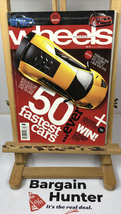Wheels December 2009 Vintage Magazine In OK Condition