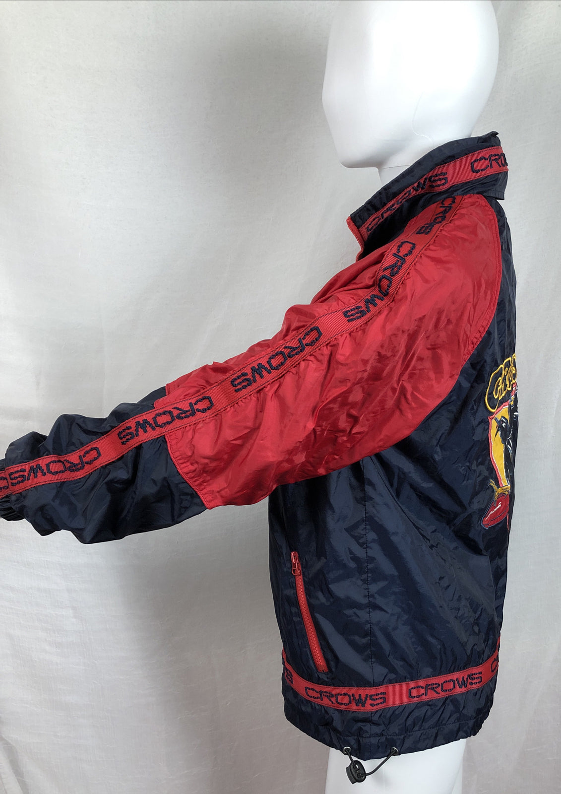 AFL Adelaide Crows Wet Weather Jacket Size M In Good Condition F207