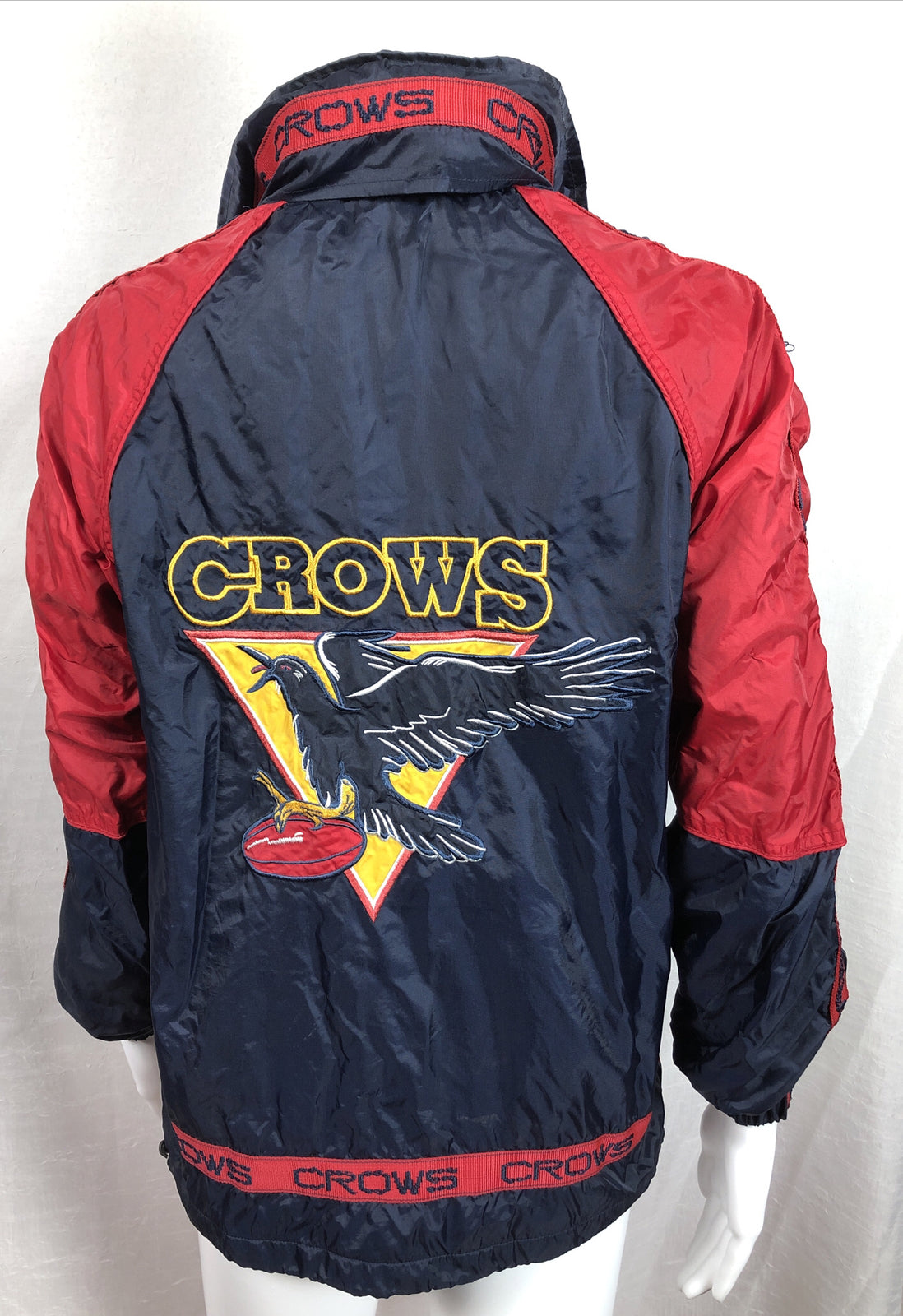 AFL Adelaide Crows Wet Weather Jacket Size M In Good Condition F207