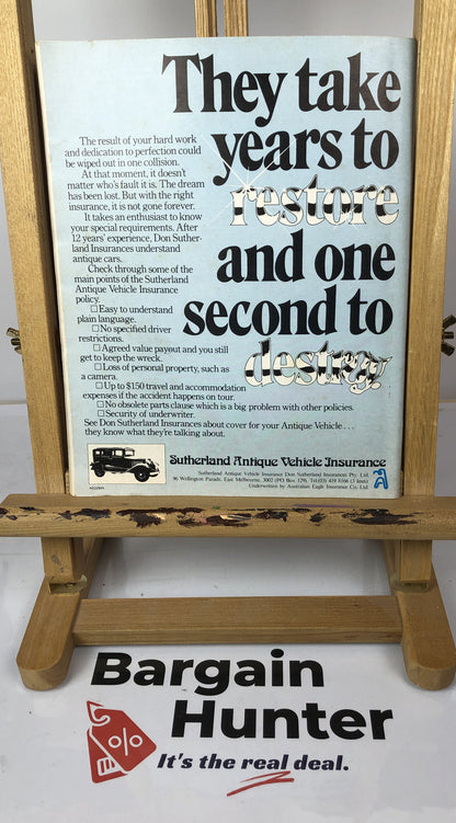Restored Cars No. 65 Vintage Magazine In Good Condition