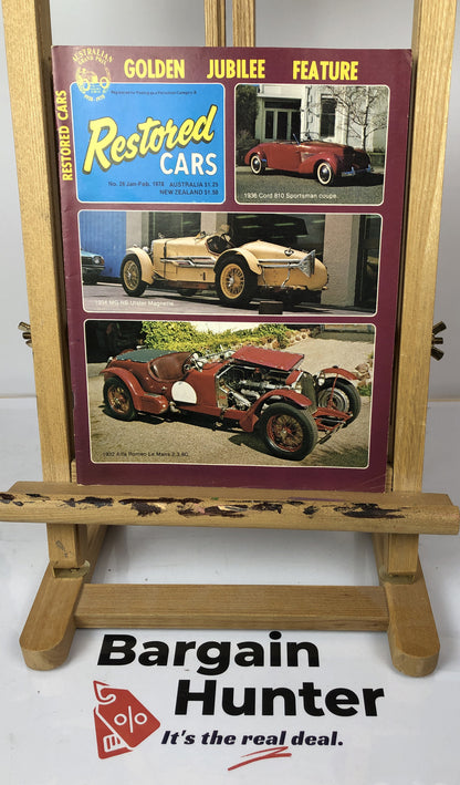 Restored Cars No. 26 Jan - Feb 1978 Vintage Magazine In Good Condition
