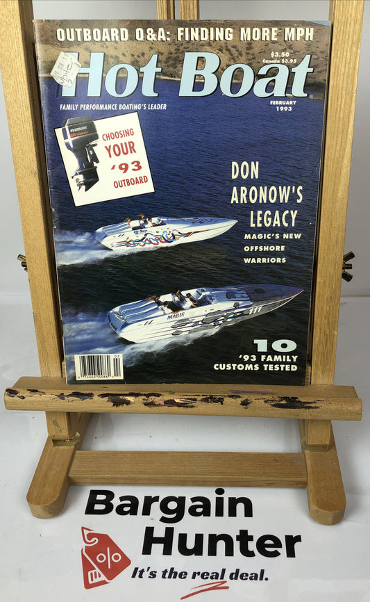 Hot Boat February 1993 Magazine In Good Condition