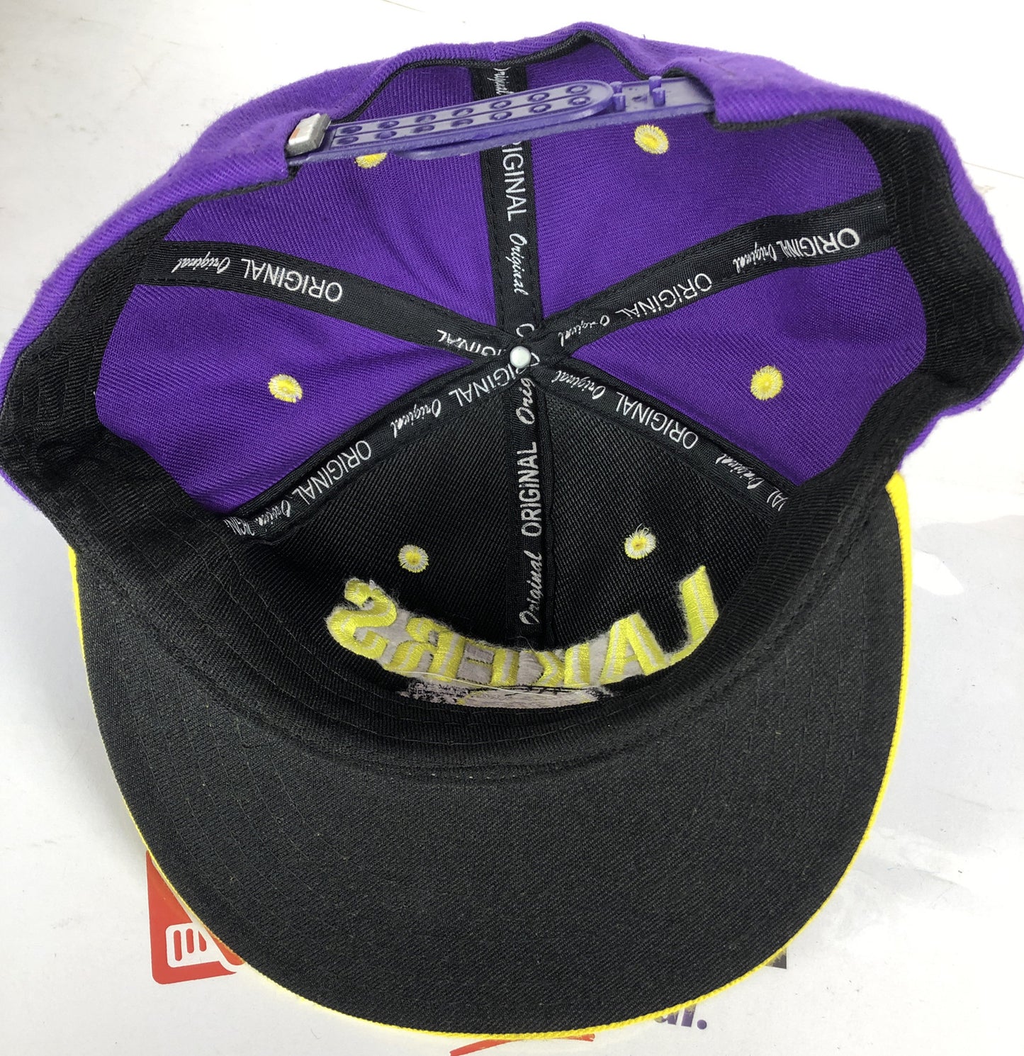 F242 NBA Los Angles Lakers Cap / Hat In Good Condition Adjustable Sizing