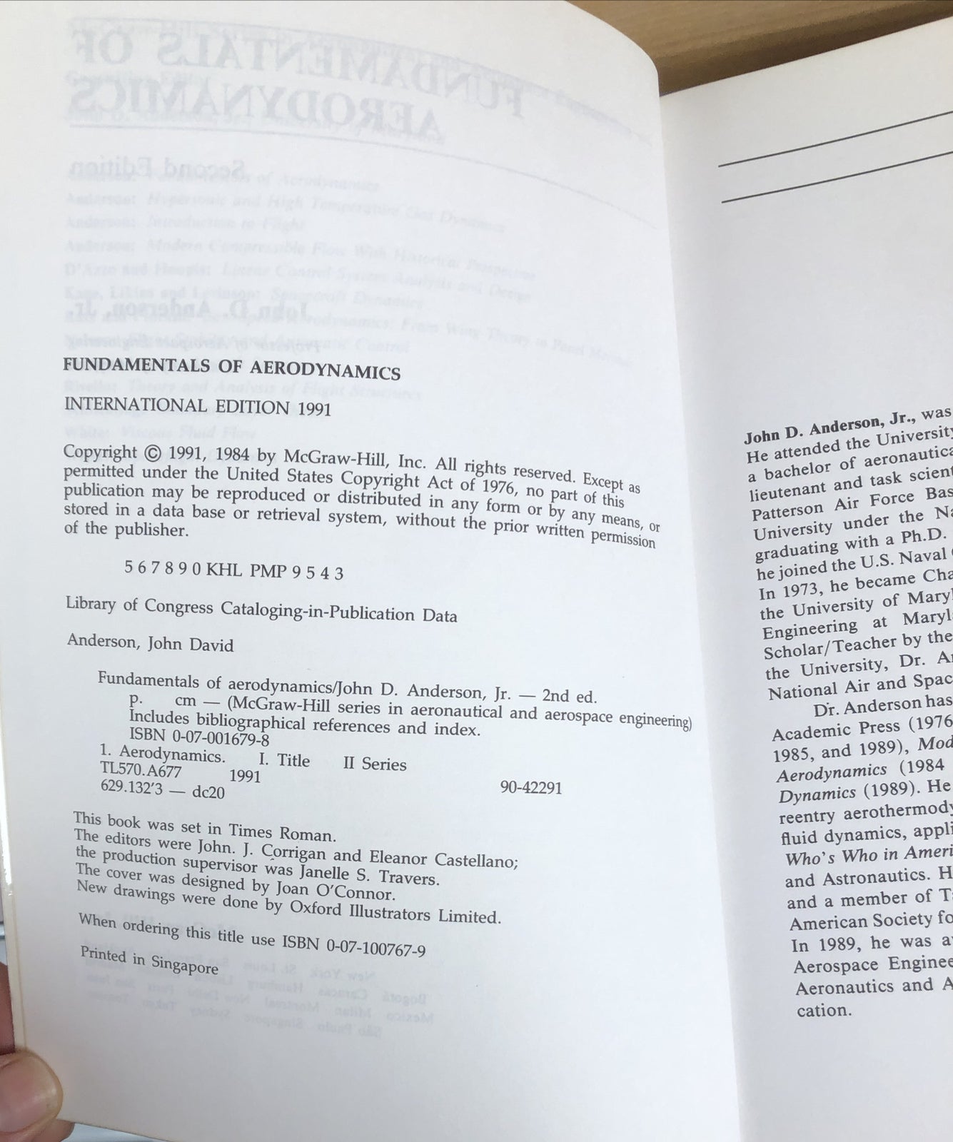 Fundamentals Of Aerodynamics Second Edition John D. Anderson, JR.