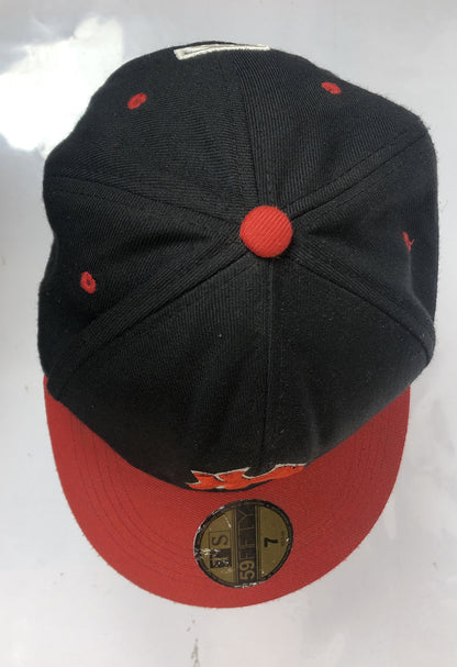 F146 New Yorks Yankees Black Baseball Cap In Good Condition Adjustable Sizing