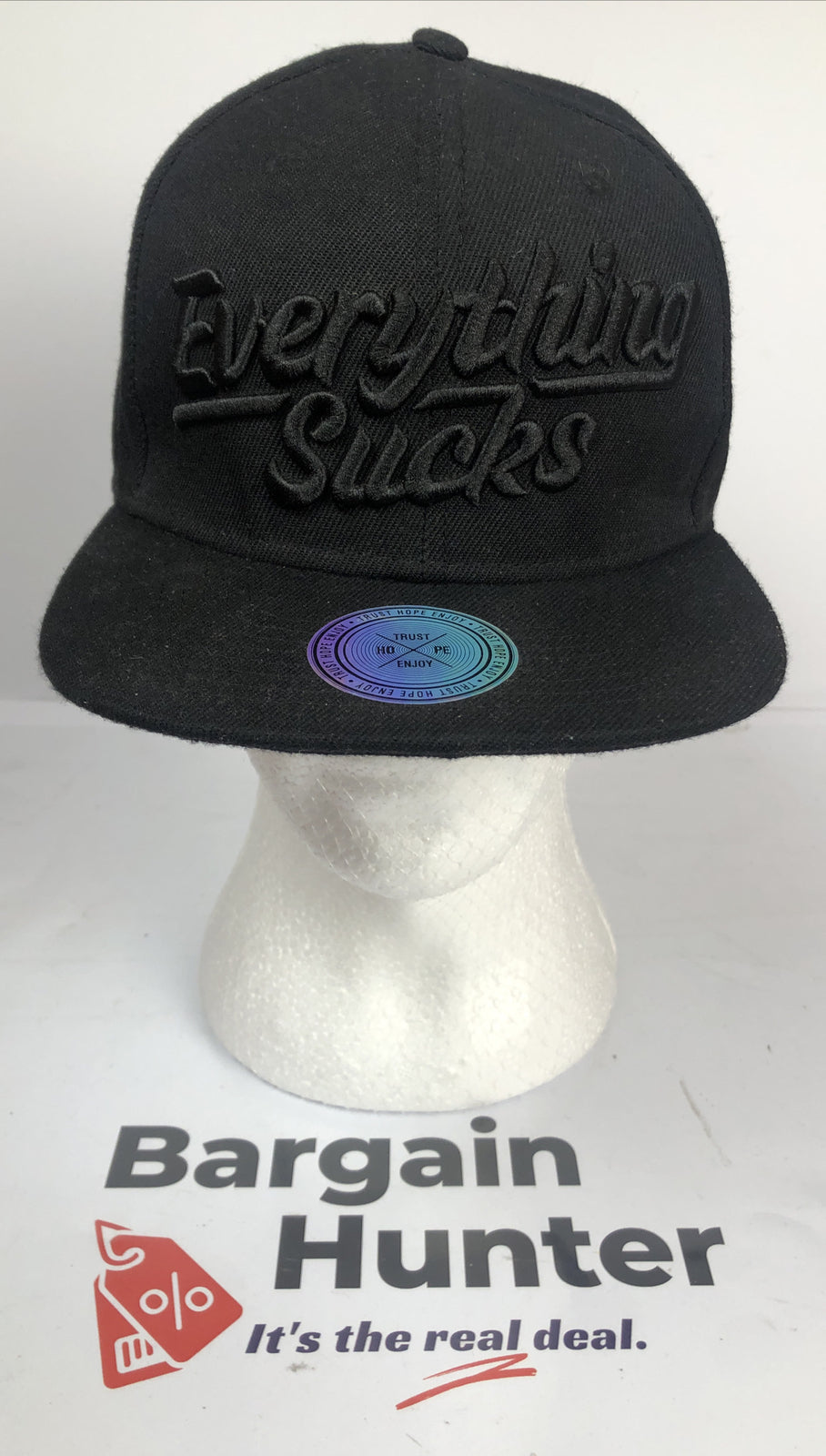 F82 EverThing Sucks Funny Baseball Cap / Hat In Good Condition Adjustable Sizing