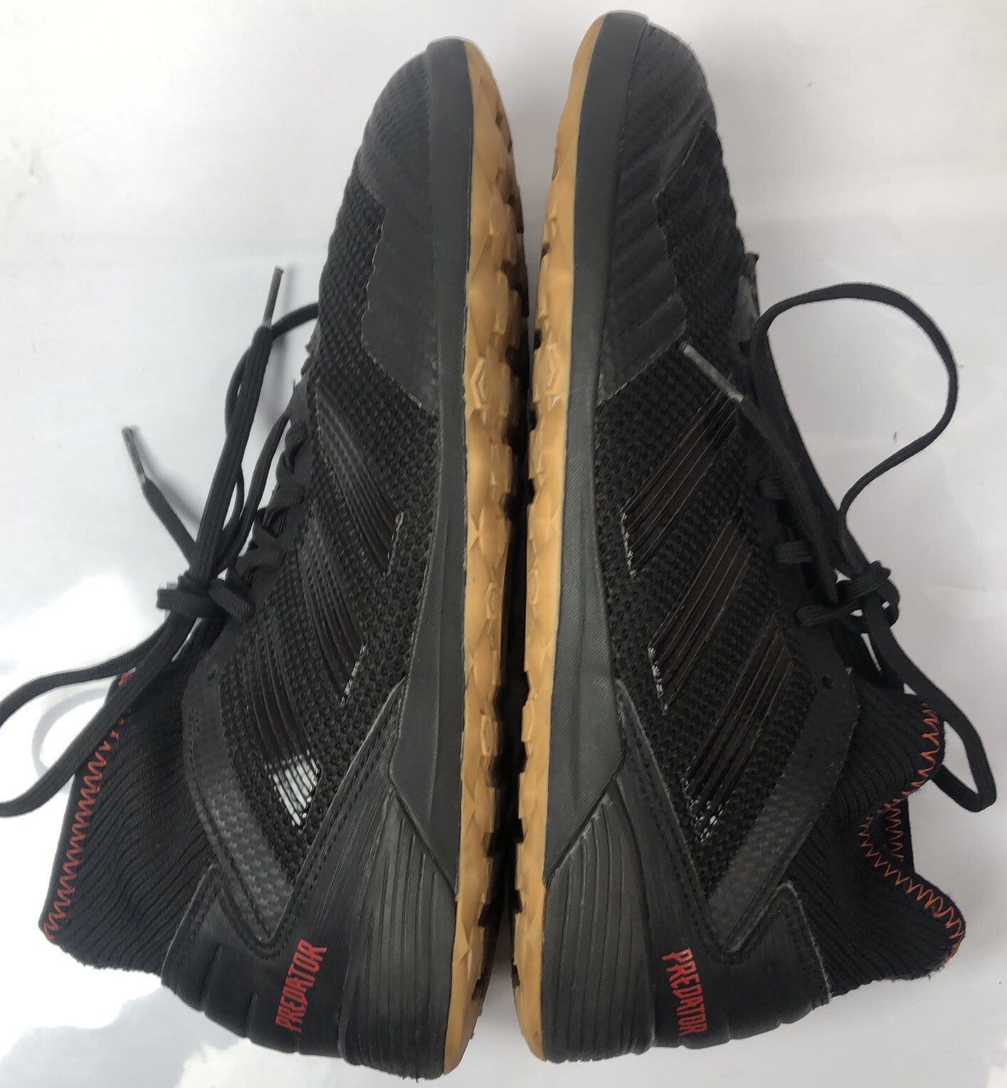 F267 Adidas Predator Sneakers Shoes In Black US 7 1/2 UK 7 In Good Condition