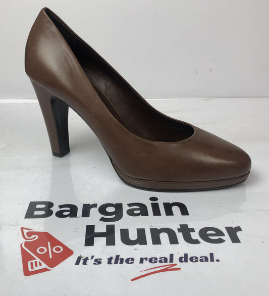 F182 Minelli Brown High Heels Shoes Size EU 41 In Good Condition