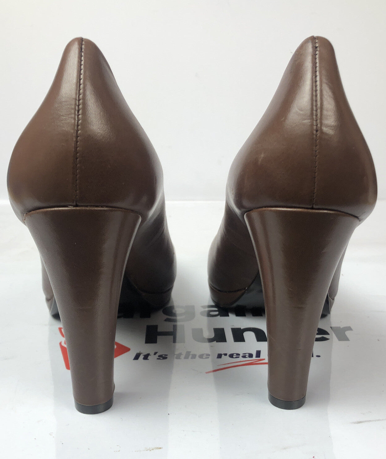 F182 Minelli Brown High Heels Shoes Size EU 41 In Good Condition