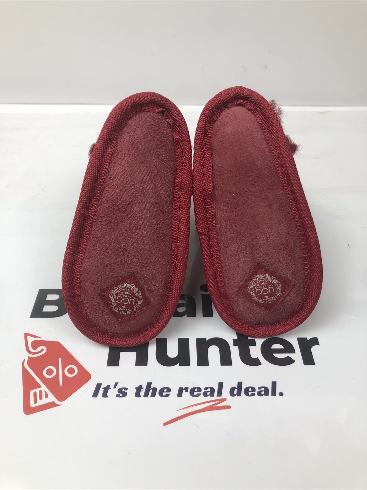 M746 UGG Australia Girls Kids Boots Wool Insole Red Sizing 3 - 4 VGC