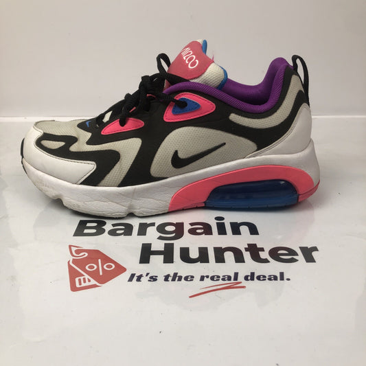 F126 Nike Air Max 200 (GS) AT5630-100 Kids Shoes US 7y UK 6 In OK Condition