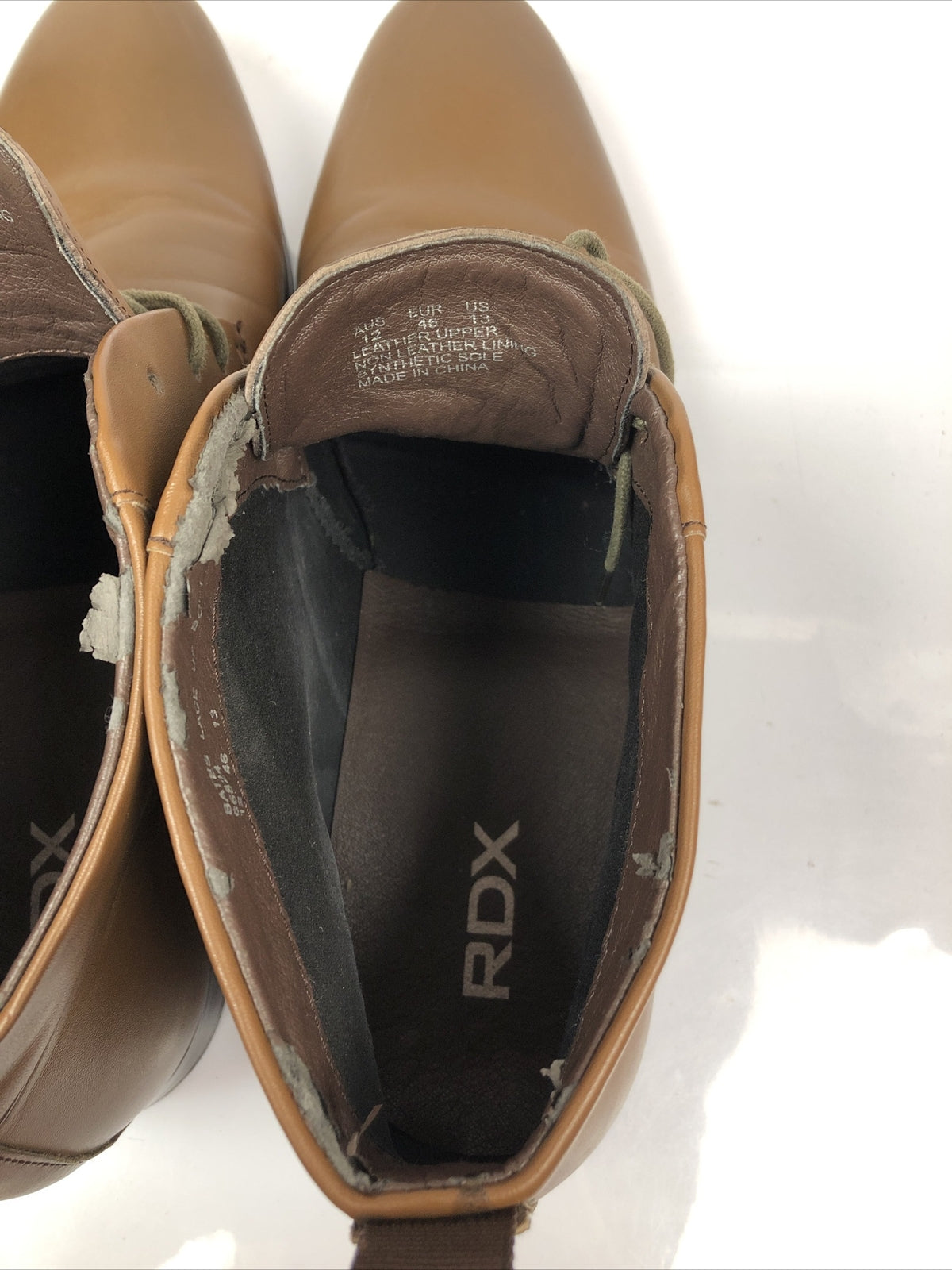 Men's RDX Brown Dress Brown Shoes Size AU 12 Shoes In OK Condition
