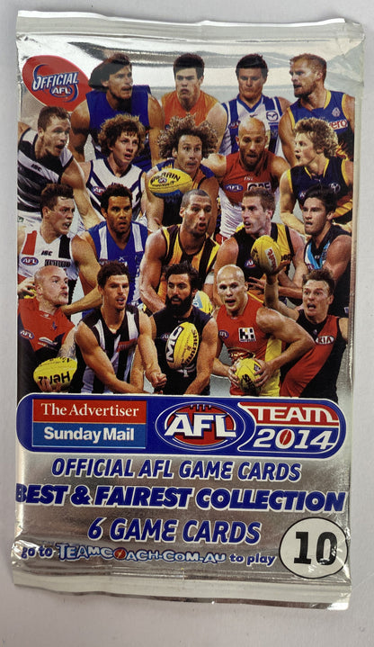 M521 AFL Team 2014 Best & Fairest Collection Game Cards Brand New Sealed