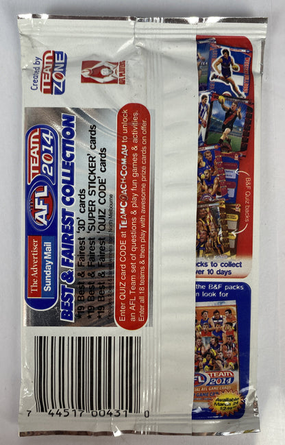 M521 AFL Team 2014 Best & Fairest Collection Game Cards Brand New Sealed