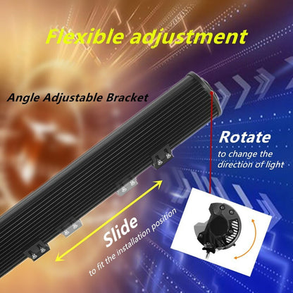 12 Inch Work Light Bar Car Off Road Work Lamp Bar Car Roof Led Work Light