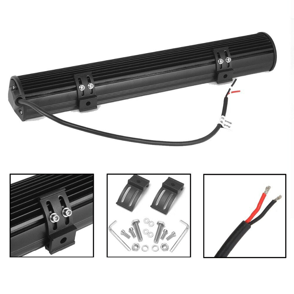 12 Inch Work Light Bar Car Off Road Work Lamp Bar Car Roof Led Work Light